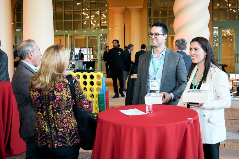 Attendees mingling at ICR Conference 2025
